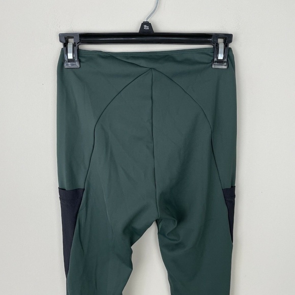 Gymshark Side Pocket Leggings Green Black High Rise Size M Ankle Length - Picture 5 of 8